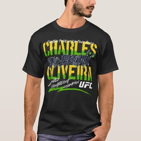 Charles do Bronx Oliveira Black T-Shirt