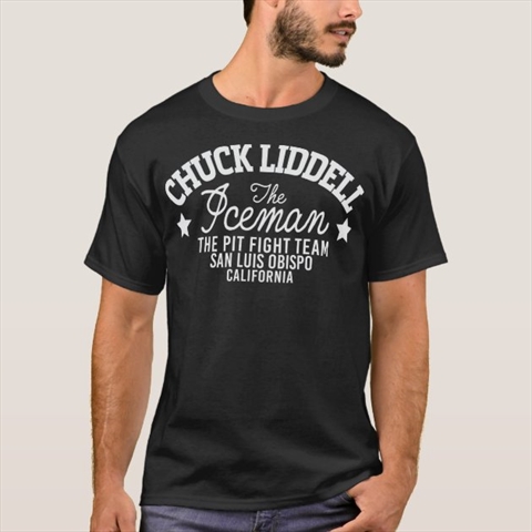 Chuck Lidell The Iceman Black T-Shirt