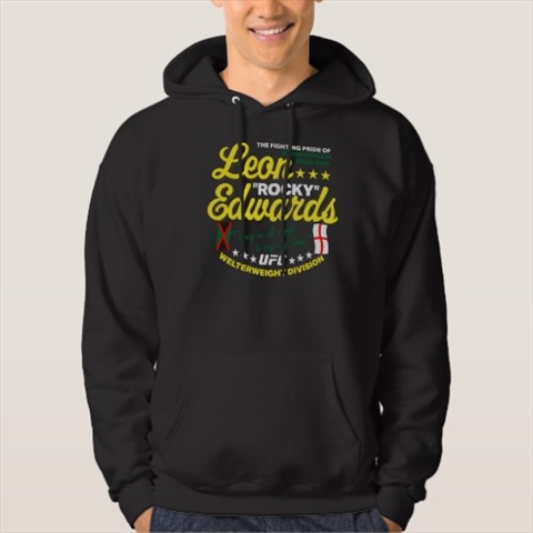 Leon Rocky Edwards UFC Black Hoodie