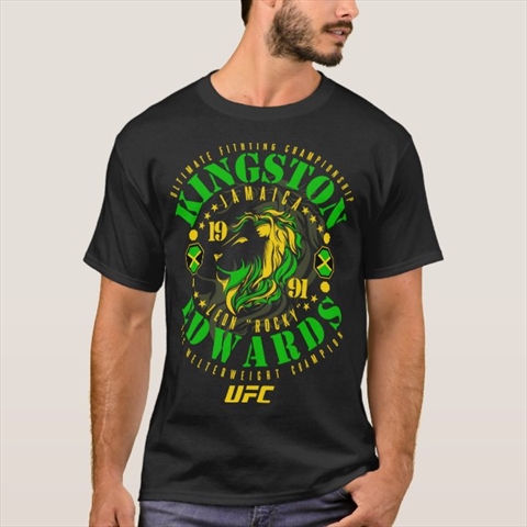 Kingston Leon Edwards UFC Black T-Shirt