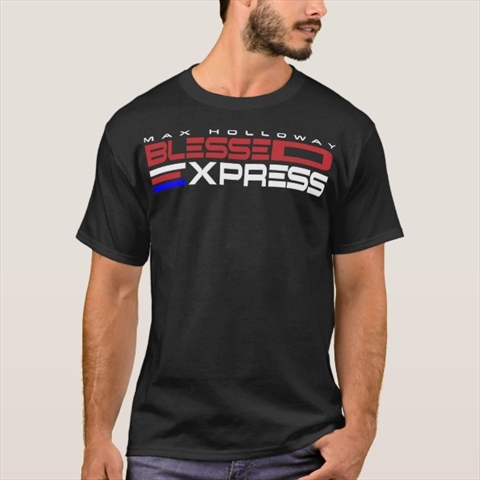 Max Holloway Blessed Express Black T-Shirt